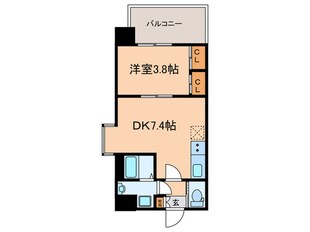 プライマル南森町の物件間取画像